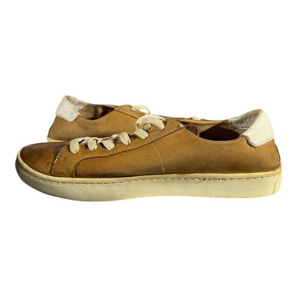 Soludos Men’s Leather Low Top Sneakers Tan Brown Casual Shoes Size 9 (EU 39.5) - Picture 6 of 8